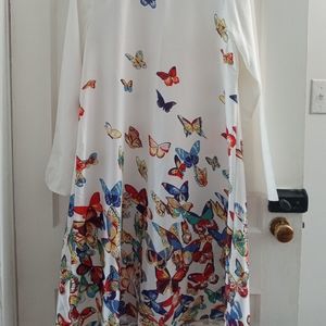 Women's Dress with Butterflies size large